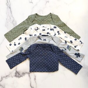 Carter's Polka Dot and Floral Bodysuit Bundle